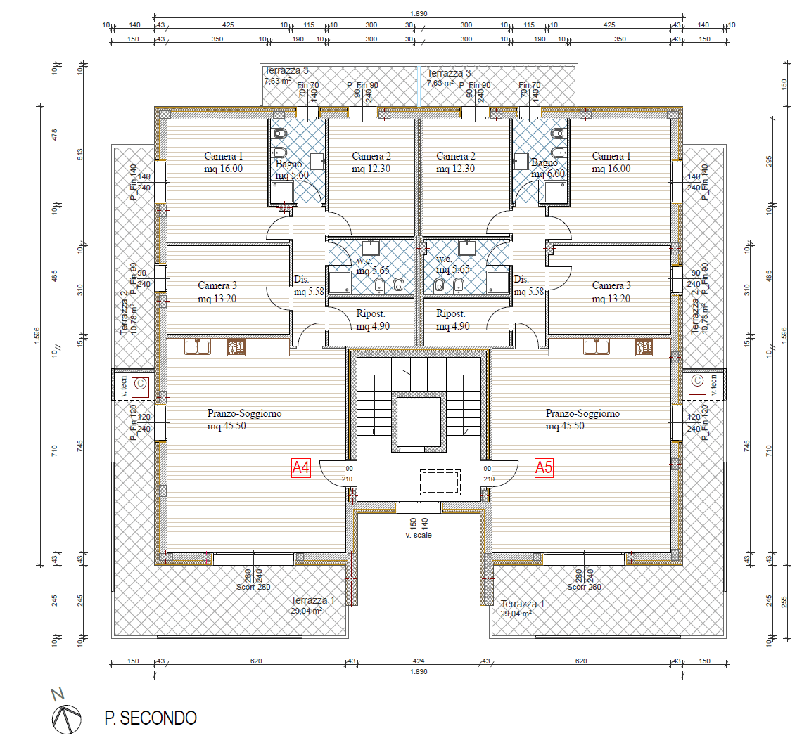 Quadrilocale a Campodarsego, planimetria 1